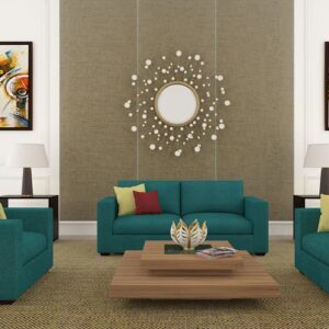 Loreto Fabric Sofa Turquoise 2S