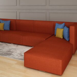 Florette L Shape Sofa Rouge